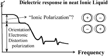 Graphical abstract: On the components of the dielectric constants of ionic liquids: ionic polarization?