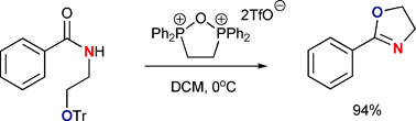 Graphical abstract: The use of phosphonium anhydrides for the synthesis of 2-oxazolines, 2-thiazolines and 2-dihydrooxazine under mild conditions