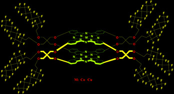 Graphical abstract: Ball-type supramolecular metallophthalocyanines with eight perfluorodecyl units: chemosensors for SO2 and electrocatalysts for oxygen reduction