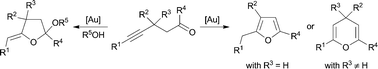 Graphical abstract: Gold-catalyzed cycloisomerization of alk-4-yn-1-ones