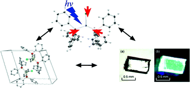 Graphical abstract: Photocrystallographic analysis of [AuCl(PPh3)2] for elucidation of the crystal packing effect on the photophysical properties