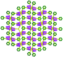 Graphical abstract: The first observation of a Na2TiS2 related structure in a 2-D anionic manganese trimesate intercalated by cationic imidazole,