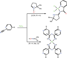 Graphical abstract: Single-pot template transformations of cyanopyridines on a PdII centre: syntheses of ketoimine and 2,4-dipyridyl-1,3,5-triazapentadiene palladium(II) complexes and their catalytic activity for microwave-assisted Suzuki–Miyaura and Heck reactions
