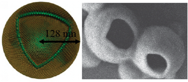 Graphical abstract: Stable porphyrin vesicles formed in non-aqueous media and dried to produce hollow shells