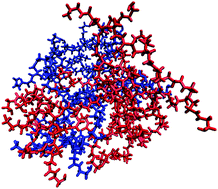 Graphical abstract: Molecular dynamics simulations of polyaminoamide (PAMAM) dendrimer aggregates: molecular shape, hydrogen bonds and local dynamics