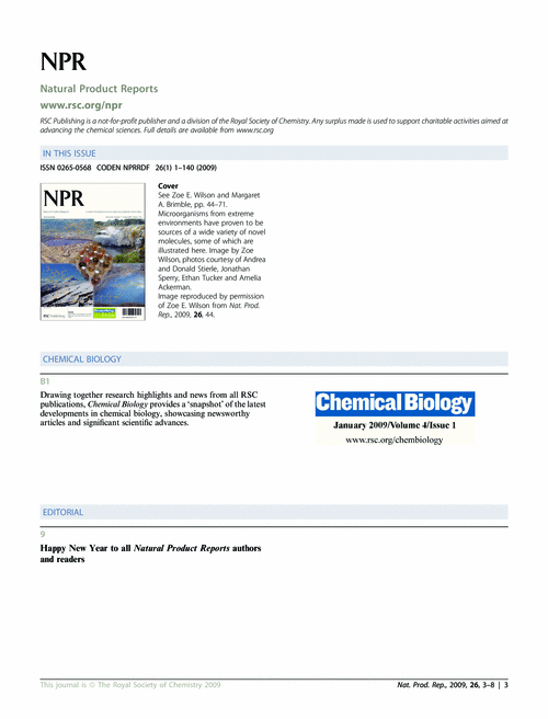 Contents and Chemical Biology