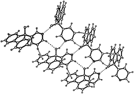 Graphical abstract: Competitive interactions in crystalline 9-pyridyl-9-fluorenols: crossover from O–H⋯O to O–H⋯N hydrogen bonding to construct intra- and intermolecular, helical and linear contact modes