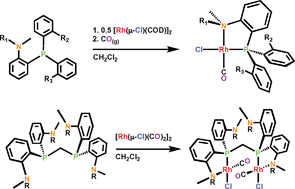 Graphical abstract: Mono- and binuclear complexes of rhodium involving a new series of hemilabile o-phosphinoaniline ligands