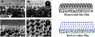 Graphical abstract: Superhydrophobic waxy-dendron-grafted polymer films viananostructure manipulation