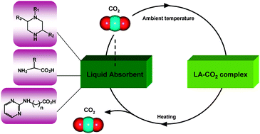 Graphical abstract: New liquid absorbents for the removal of CO2 from gas mixtures