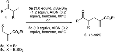 Graphical abstract: Unexpected nucleophilic behaviour of free-radicals generated from α-iodoketones