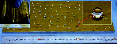 Graphical abstract: Tens of centimeter-scale flexible superhydrophobic nanofiber structures through curing process