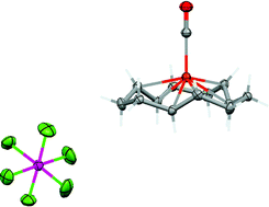 Graphical abstract: A non-classical copper carbonyl on a tri-alkene hydrocarbon support