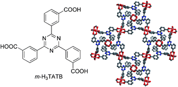 Graphical abstract: A three-dimensional metal–organic framework based on a triazine derivative: syntheses, structure analysis, and sorption studies