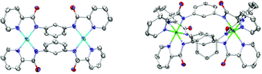 Graphical abstract: Enhanced ferromagnetic interaction in metallacyclic complexes incorporating m-phenylenediamidato bridges.