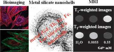 Graphical abstract: A general approach to silicatenanoshells: gadolinium silicate and gadolinium silicate:europium nanoshells for dual-modality optical and MR imaging