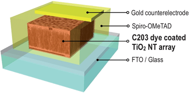 Graphical abstract: Solid-state dye-sensitized solar cells using TiO2nanotube arrays on FTO glass