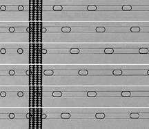 Graphical abstract: On-chip electrocoalescence of microdroplets as a function of voltage, frequency and droplet size