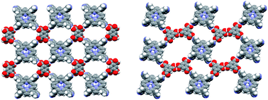 Graphical abstract: Crystal engineering of molecular networks. Hydrogen bonding driven two-dimensional assemblies of tetrapyridylporphyrin with benzene tri- and tetra-carboxylic acids