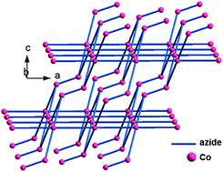 Graphical abstract: M2(N3)4(hmt)(H2O) (M = Co2+ and Ni2+, hmt = hexamethylenetetramine): mixed azide-hmt bridged 3D metal frameworks with long-range magnetic ordering