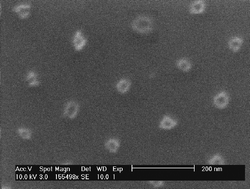 Graphical abstract: Gold nanoring arrays from responsive block copolymer templates