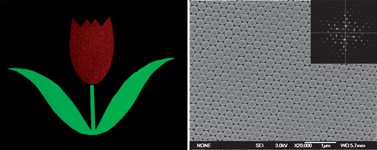 Graphical abstract: Fabrication of large-area patterned photonic crystals by ink-jet printing