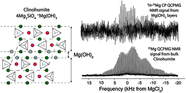 Graphical abstract: Magnesium silicate dissolution investigated by 29Si MAS, 1H–29Si CPMAS, 25Mg QCPMG, and 1H–25Mg CP QCPMG NMR