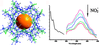 Graphical abstract: In situ tetrazole ligand synthesis leading to a microporous cadmium–organic framework for selective ion sensing