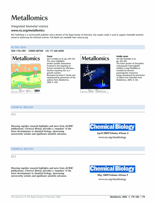Contents and Chemical Biology