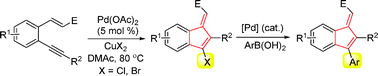 Graphical abstract: Synthesis of 1-methyleneindenes viapalladium-catalyzed tandem reactions