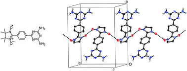 Graphical abstract: Diaminotriazine-substituted nitronyl nitroxide: a novel building block for organic magnets having multiple hydrogen bonding substituents as structure-determining supramolecular synthons