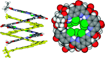 Graphical abstract: Heteromeric double helix formation by cross-hybridization of chloro-and fluoro-substituted quinoline oligoamides