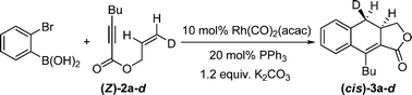 Graphical abstract: Rhodium-catalyzed cycloaddition of 1,6-enynes with 2-bromophenylboronic acids: synthesis of a multi-substituted dihydronaphthalene scaffold