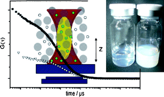 Graphical abstract: Diffusion and molecular binding in crowded vesicle solutions measured by fluorescence correlation spectroscopy