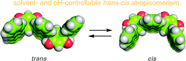 Graphical abstract: Switchable trans–cis interconversion of an amphiphilic anthracene trimer