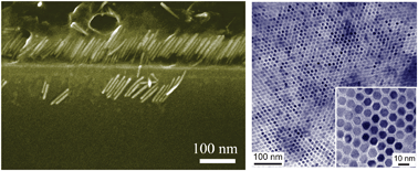 Graphical abstract: Centimetre scale assembly of vertically aligned and close packed semiconductor nanorods from solution