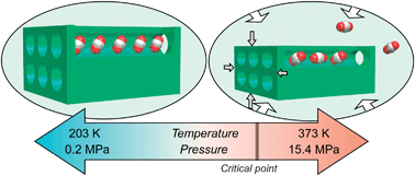 Graphical abstract: Host–guest transformational correlations for a gas inclusion co-crystal on changing gas pressure and temperature