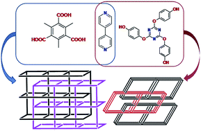 Graphical abstract: Hydrogen-bond networks in the binary complexes of trigonal molecules with 4,4′-bipyridine