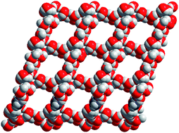 Graphical abstract: Formation of a 2D supramolecular water framework via metal–organic unit templating