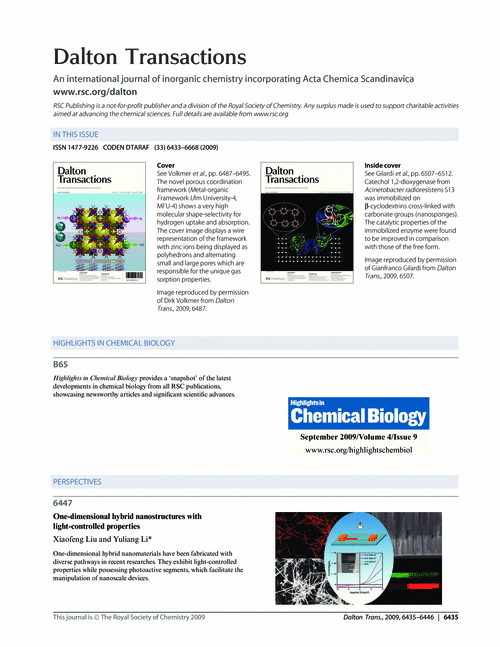 Contents and Highlights in Chemical Biology
