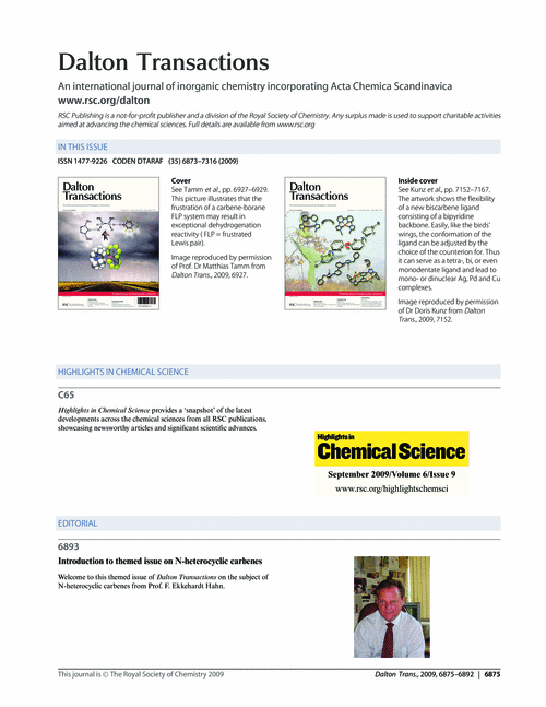 Contents and Highlights in Chemical Science