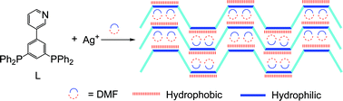 Graphical abstract: A 2D Ag(I) layered coordination polymer based on pyridyl diphosphine: structure and selective sorption properties via weak C–H⋯F/O interactions