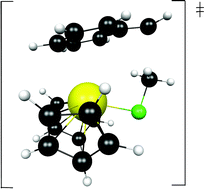 Graphical abstract: The reaction of bis(1,2,4-tri-t-butylcyclopentadienyl)ceriumbenzyl, Cp′2CeCH2Ph, with methylhalides: a metathesis reaction that does not proceed by a metathesis transition state