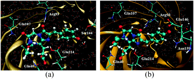 Graphical abstract: QM/MM studies of structural and energetic properties of the far-red fluorescent protein HcRed