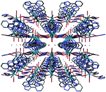Graphical abstract: A chiral diamondoid 3D lanthanum metal–organic framework displaying blue-greenish long lifetime photoluminescence emission