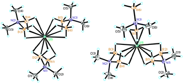 Graphical abstract: Uranium–hydrogen interactions: synthesis and crystal structures of tris(N,N-dimethylaminodiboranato)uranium(iii)