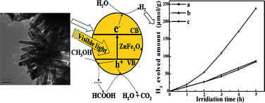 Graphical abstract: Synthesis of floriated ZnFe2O4 with porous nanorod structures and its photocatalytic hydrogen production under visible light