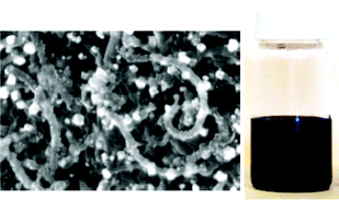 Graphical abstract: Solvent dispersible nanoplatinum–carbon nanotube hybrids for application in homogeneous catalysis