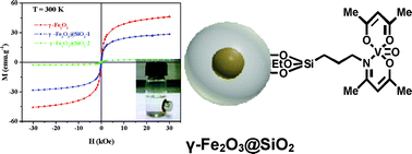 Graphical abstract: Superparamagnetic γ-Fe2O3@SiO2 nanoparticles: a novel support for the immobilization of [VO(acac)2]