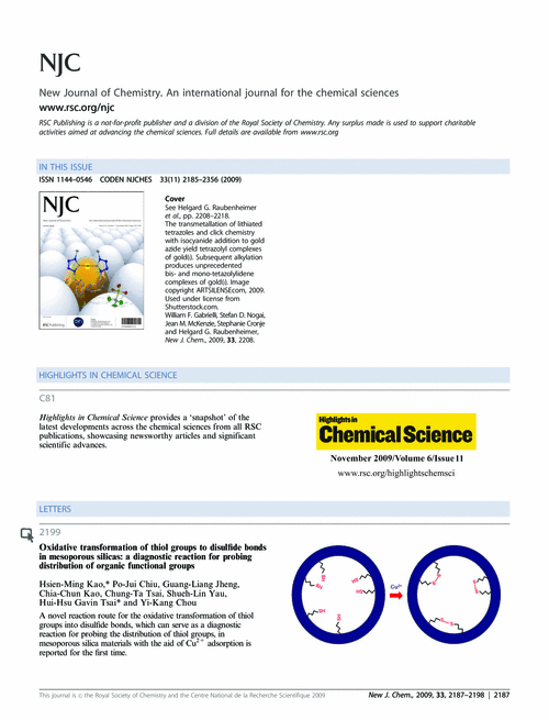 Contents and Highlights in Chemical Science